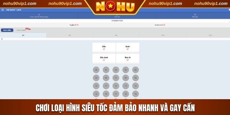 Chơi loại hình siêu tốc đảm bảo nhanh và gay cấn