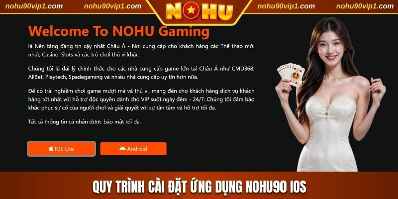 Quy trình cài đặt ứng dụng NOHU90 iOS